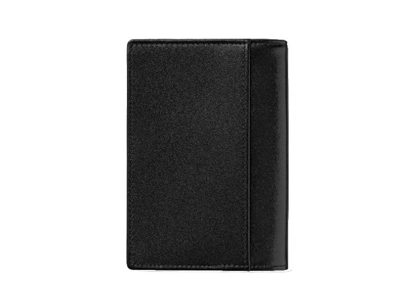 BUSINESS CARD HOLDER WITH GUSSET BLACK MEISTERSTUCK MONTBLANC 7167